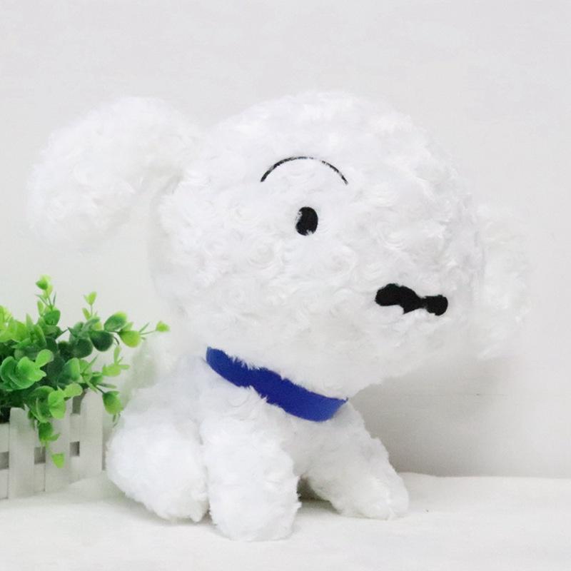 Soft And Fluffy Coral Fleece Kurokawa White Dog Plush Toy Ideal For Animal Lovers And Kids