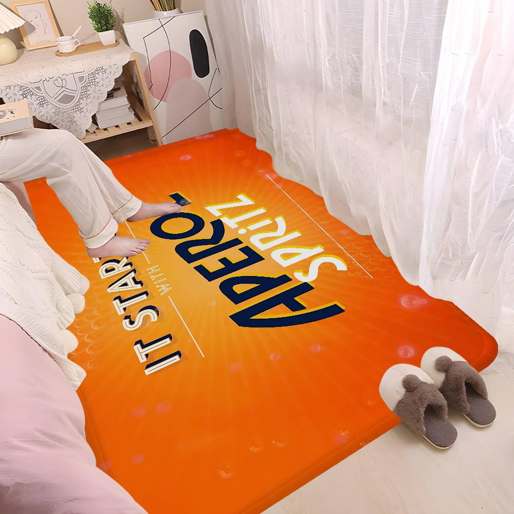 A-Aperol S-Spritz Ванный коврик Противоскользящий Впитывает воду Длинная полоса Подушка Коврик для спальни Приветственный коврик