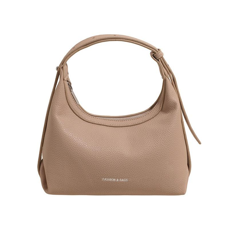 Новая нишевая сумка-пельмень из первого слоя кожи, модная универсальная сумка под мышкой, высококлассная сумка через плечо на одном плече