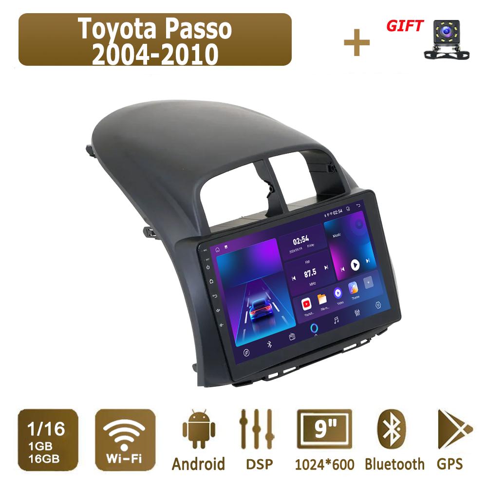 Android Carplay автомобильное радио для Toyota Passo 2004-2010 мультимедийный проигрыватель головное устройство стерео GPS навигация BT WIFI 4+64 ГБ