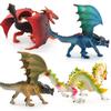 Игрушка-модель имитации животного, Модель мифологии древности Warcraft, Летающий дракон, Лавовый дракон, Боевой дракон, Зверь, Твердая фигурка, Украшение