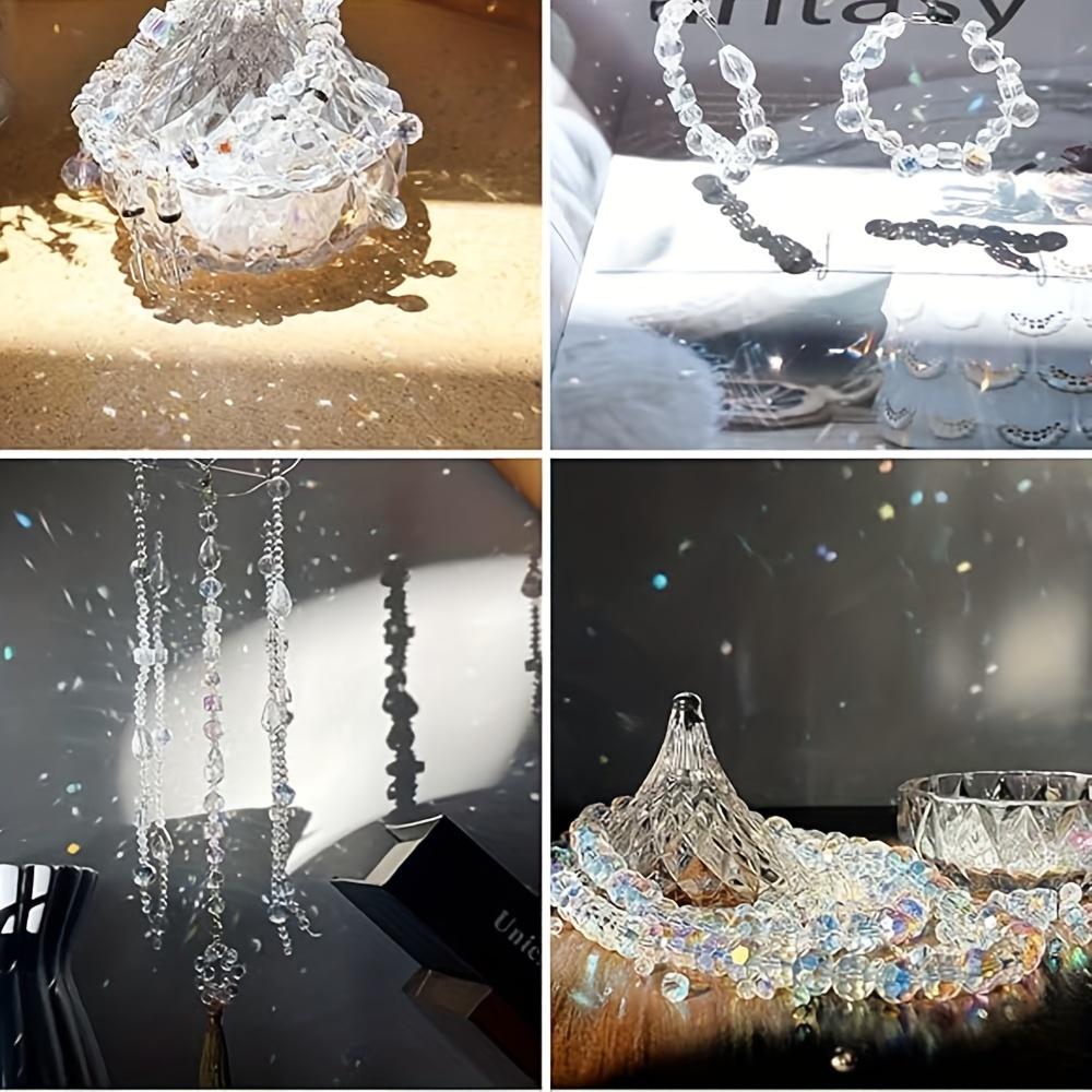 30/50/100 шт. стеклянных бусин для изготовления украшений, различные хрустальные круглые бусины, разделительные бусины цвета AB, браслеты своими руками, ожерелья, подвески