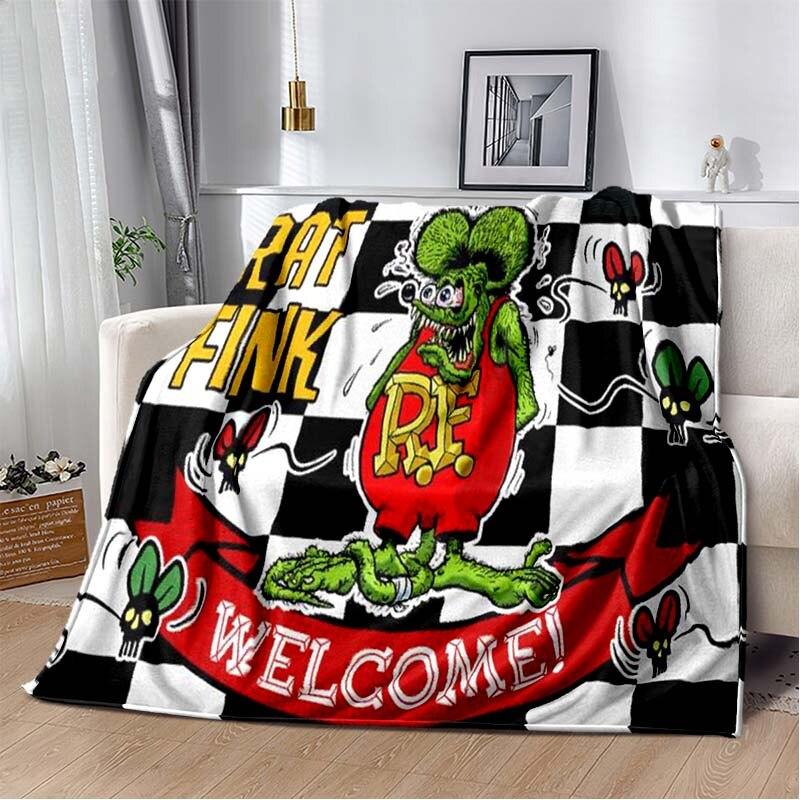 Одеяло с рисунком крысы Финка, пододеяльник для дивана, дорожное постельное белье, фланелевое одеяло, покрывало, одеяло для пикника