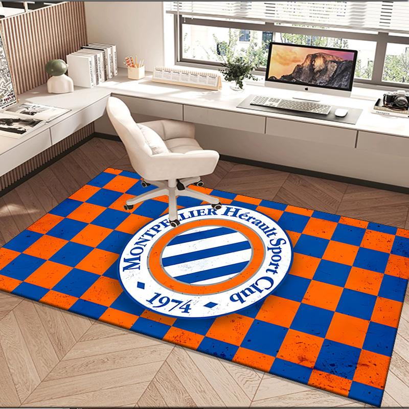 1PC rug Montpellier Sport Club Carpet, Chair Rug,Area Rug for Office Bedroom living rooms bedroom, Doormat decor Christmas fan gifts