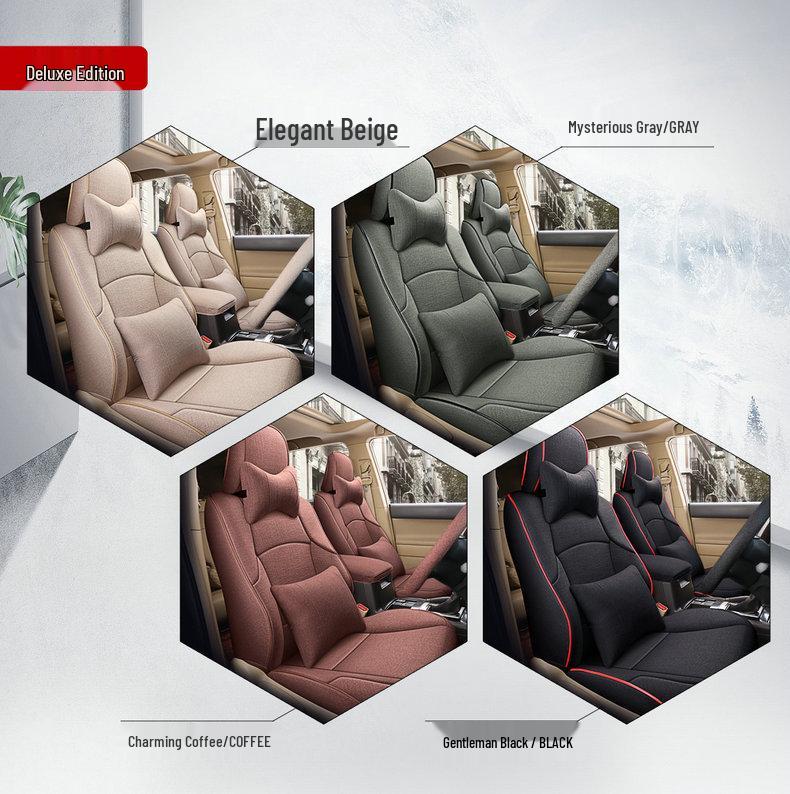 Prado 2700/4000 All-Season Linen Car Seat Cover Cushions