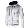 Mens Zipper Hoodie Male Dialy Casual Sports Hooded Jackets Four Seasons Cool Motorcycle Coat