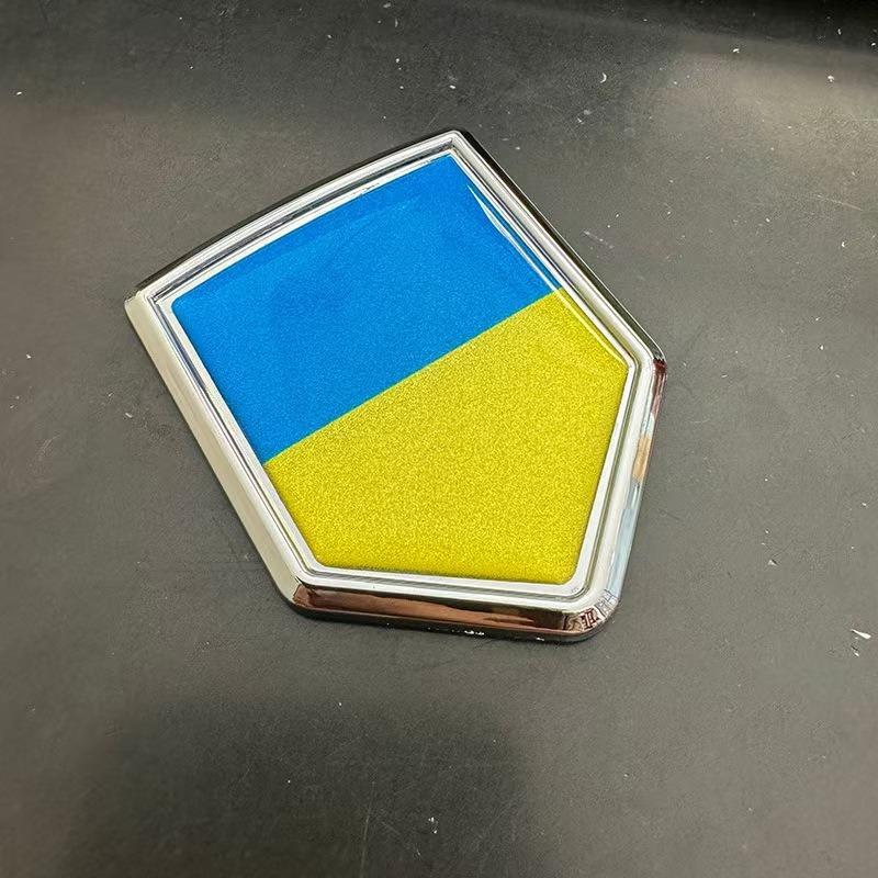 Металлические эмблемы автомобилей с национальными флагами 3D наклейки на автомобиль с национальным флагом Трансграничные мини-значки-флаги