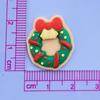 Cartoon Christmas Bell Resin Accessories Diy Cream Glue Hairpin Mobile Phone Case Shoe Buckle Christmas Tree Decoration