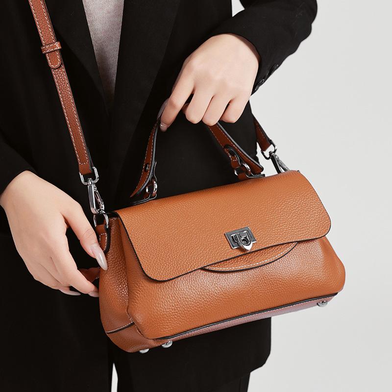 Женская сумка из натуральной кожи, модная сумка через плечо на весну/лето, сумка Niche Premium Sense на плечо