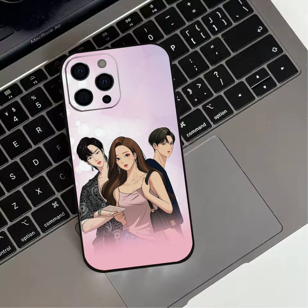 Чехол для телефона T-TV Drama T-True B-Beauty для iPhone 17,16,15,14,13,12,11 Plus,Pro Max,XS, Мягкий силиконовый черный чехол