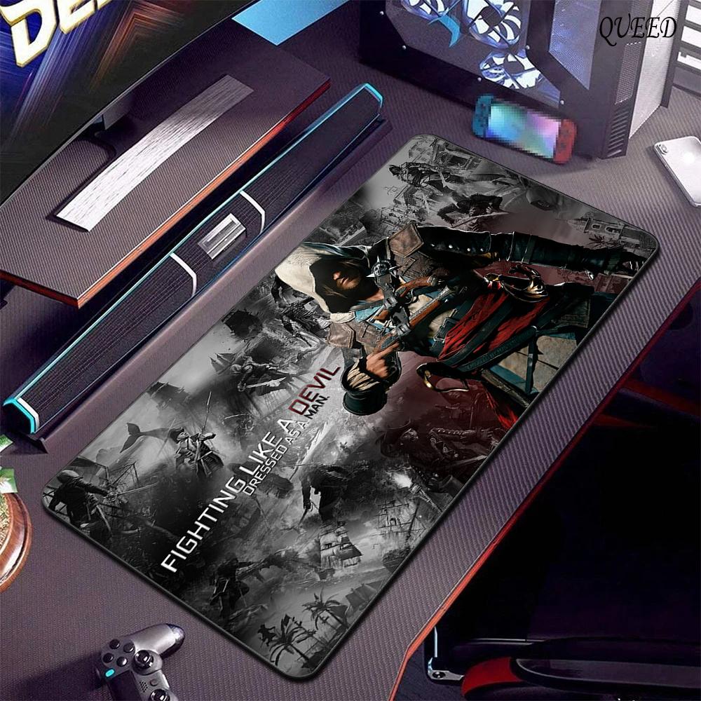 900x400 Большой Коврик для Мыши A-Assassin S -Creed Игровой Коврик для Мыши Speed Настольный Коврик Игровые Коврики для Ноутбука Для Офиса Ковер Настольные Аксессуары
