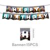 Custom Monster Truck Off-Road Theme Party Supplies Party Decorations Banner Tableware Tablecloth Tissue Birthday Arrangement