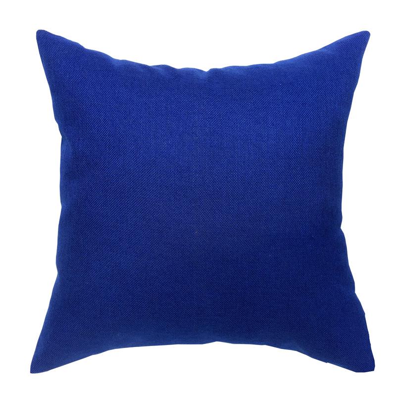Nordic Faux Linen Solid Color Pillowcase – Cotton Blend Sofa Backrest Cushion