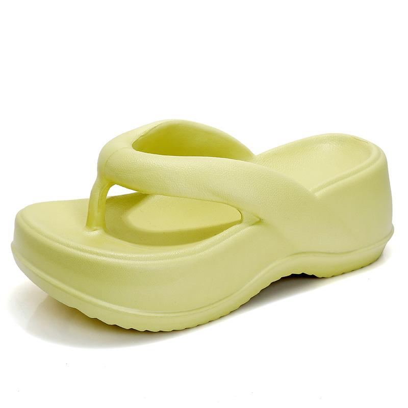Fashion Litfun Female Outdoor Beach Shoes Bathroom Slides Fashion Thick Bottom Flip Flops Women Summer Indoor Home Platform Sandals