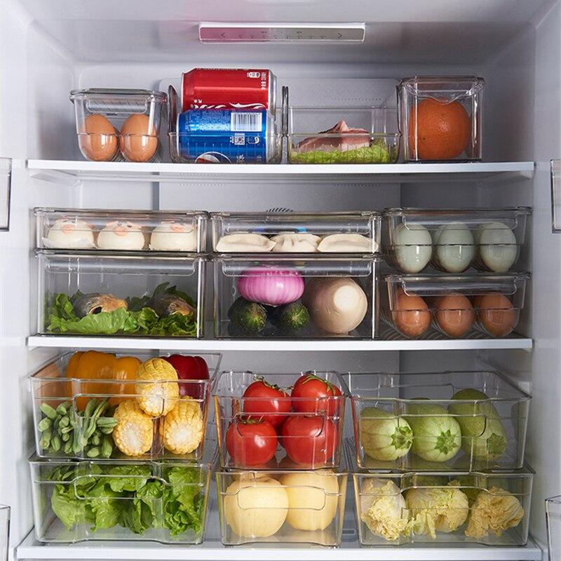 Кухонные контейнеры для хранения, холодильник-органайзер, ящик для фруктов, ящик для холодильника, контейнер для хранения холодильника, контейнеры