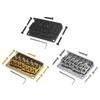 6-струнный Fixed Bass Bridge Бридж для электробаса Фиксированный бридж для гитары Бридж для гитары Текстура из цинкового сплава Подходит для гитары