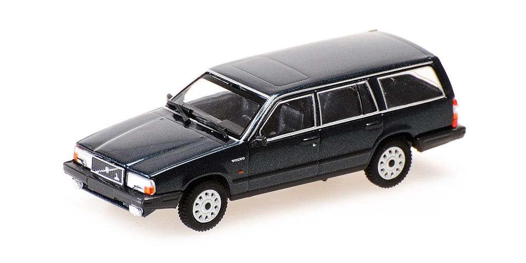 Minichamps Scale Volvo 740 GL Break 1986 Dark Blue Metallic 1/87