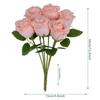 Silk Rose Simulated Rose Bouquet Small Bundle Artificial Flowers  Valentine's Day Gift