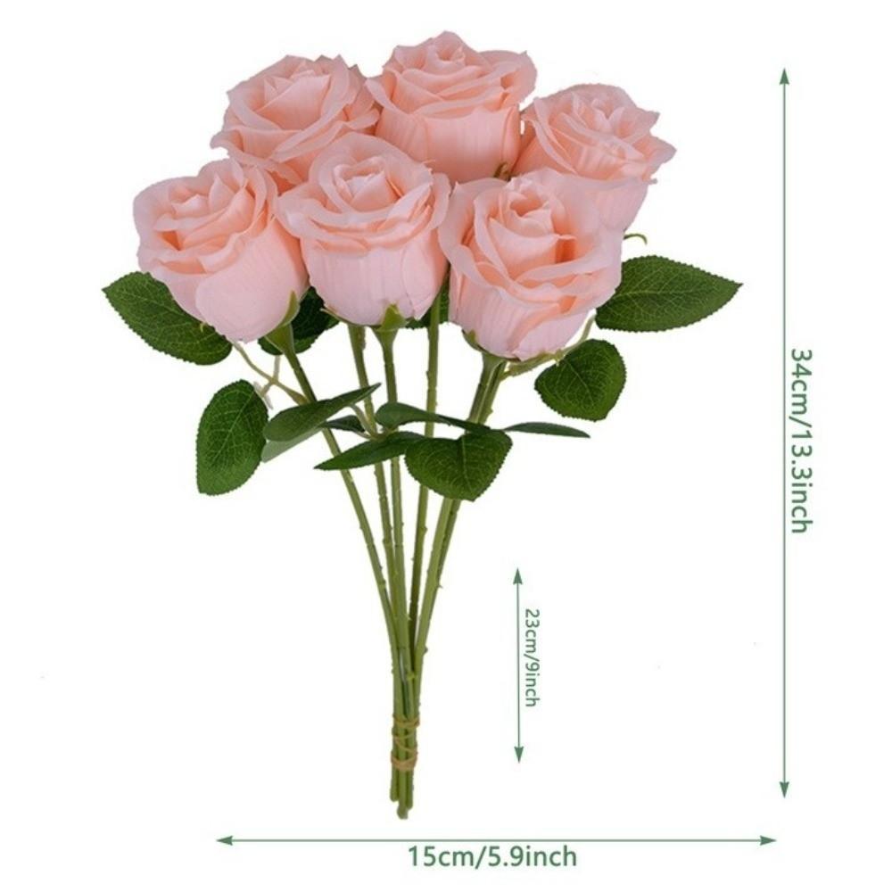 Silk Rose Simulated Rose Bouquet Small Bundle Artificial Flowers  Valentine's Day Gift