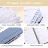 With Alphabetical Tabs Pocket Password Keeper Book Coil Book A6/B6 Size Password Keeper Notebook Portable with Penholder