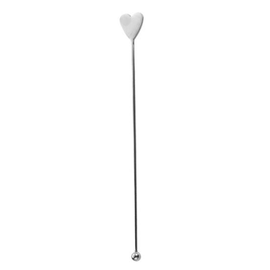 Stainless Steel Mixing Stick, Spade, Heart, Diamond, Club Shaped, Cute Fruit Swizzle Stirrers, Cocktail Stirring Sticks for Whiskey Juice Coffee