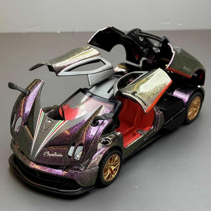 Новый 1:32 Pagani Supercar литой металлический сплав модель автомобиля библиотека статические звуковые и световые украшения подарок на день рождения для парня