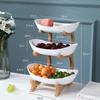 Фруктовая тарелка Сервировочная миска Подставка для подачи еды Витрина Конфетная полка 2/3 яруса