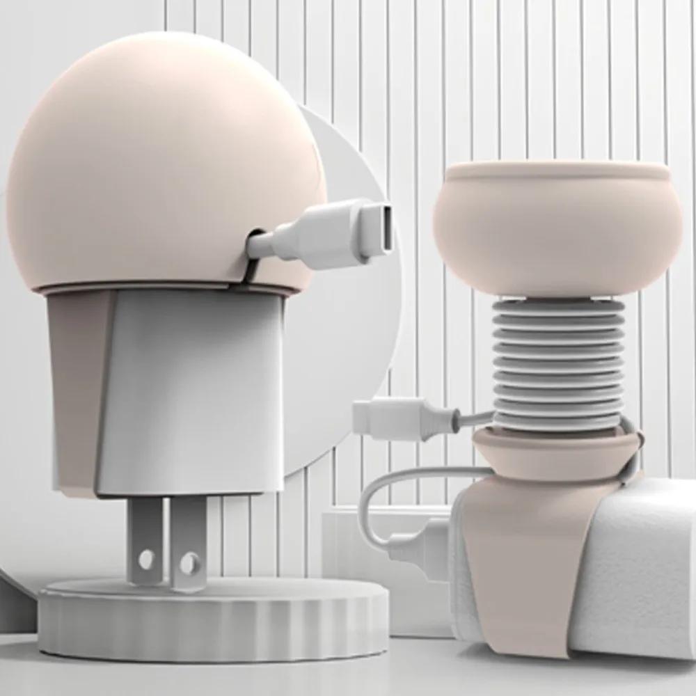 Пряжка для ремня Силиконовый крепежный ремень Настольная пряжка для хранения кабелей Портативная намотка для кабеля передачи данных Мультяшная многофункциональная намотка для кабеля передачи данных