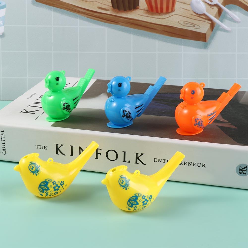 5PCS Drawing Water Bird Whistle Colored Musical Toy Party Whistles For Girls Boys