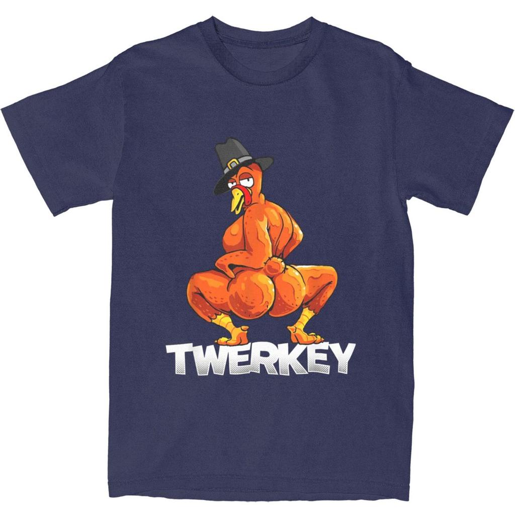 Twerkey Тверкающая Индейка Пилигрим Футболка Лето День Благодарения Тверк Индейка Футболки Хлопковая Футболка Для Мужчин С Короткими Рукавами Топы