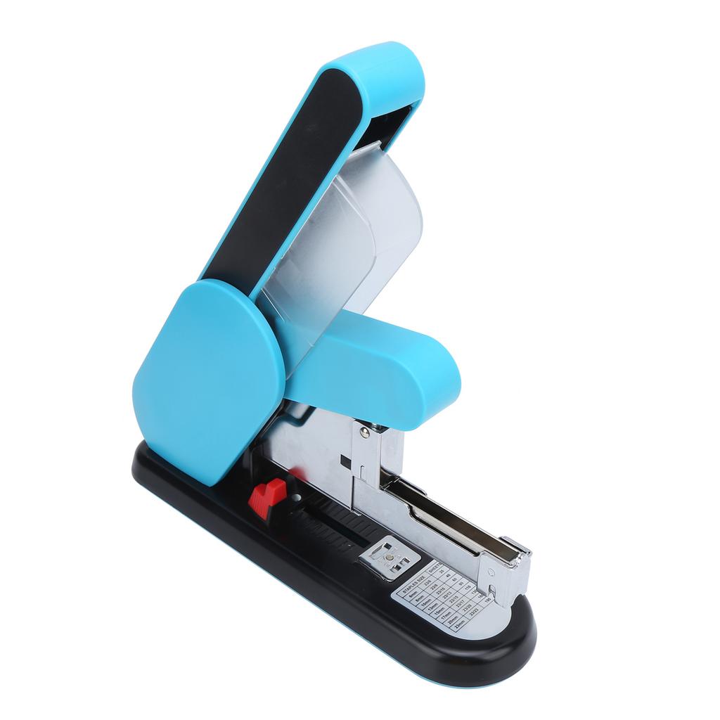 HeavyDuty Stapler LaborSaving Magazine Type AntiPinch Hand 190 Pages Book Sewer for Office(Blue )
