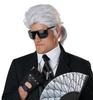 Парик для мужчин California Costumes Дизайнер/Музыкант/Аристократ/Музыкант, Серый/Белый, 7024-044