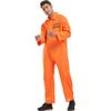 Оранжевый костюм заключенного для косплея на Хэллоуин, сценический костюм, костюм для косплей-вечеринки