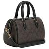COACH Rowan PVC Boston Bag, Crossbody Bag, Handbag Small Women's Brown & Black CS183-IMAA8