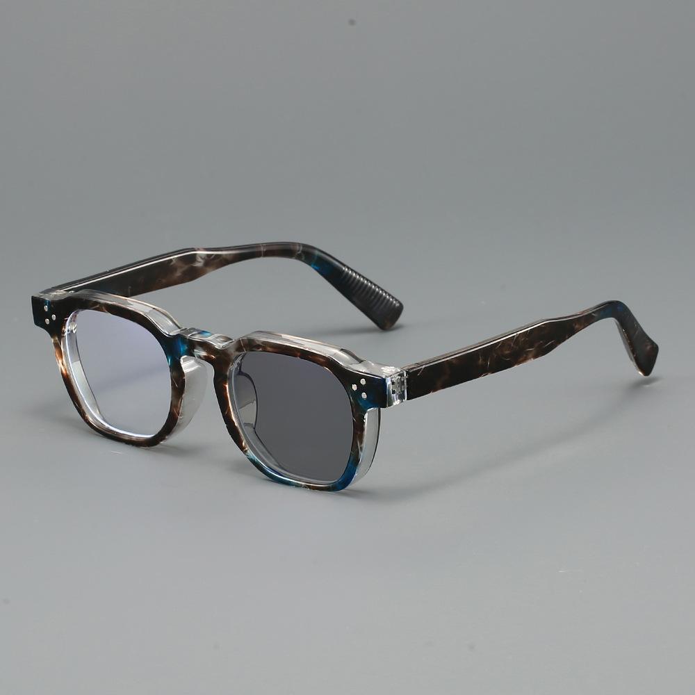 Крупная оправа Фотохромные очки для чтения Корейская мода Квадратные Уличные Меняющие цвет Очки для пресбиопии Серые линзы на солнце