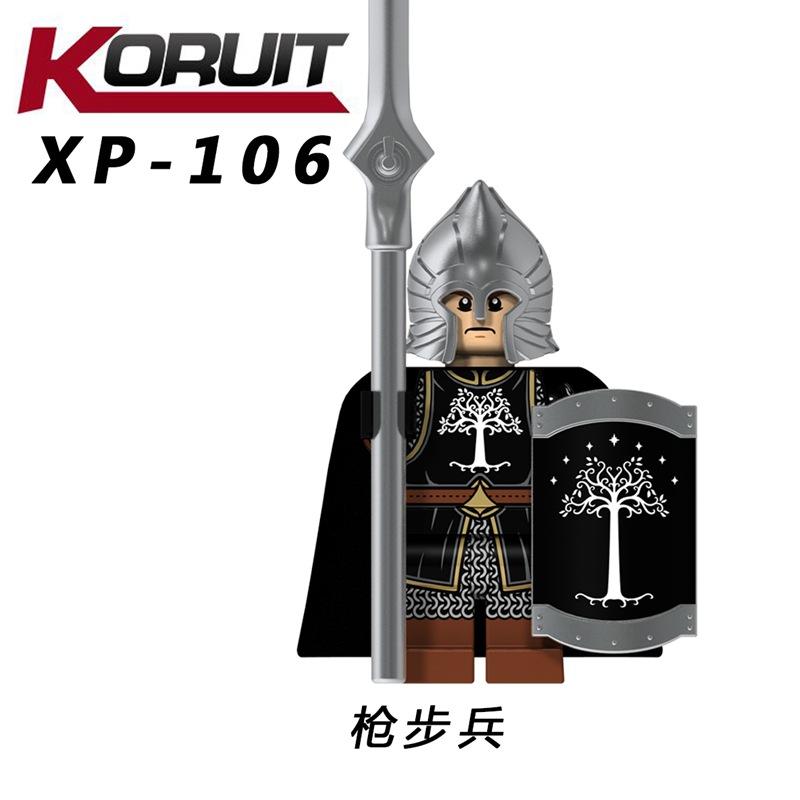 KT1014 Lord of the Rings Gondor Soldier Single Pack Minifigure Building Block Toy