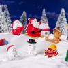Cute Snowman Santa Claus Ornament Christmas Decoration Creative Diy Desktop Small Ornament Miniature Figurines Xmas Gifts