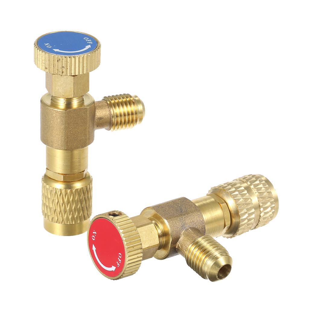 R12 R410 Refrigerant Charging Valve, Conditioning Refrigerant Liquid Valve Copper Control Valves Copper and Valve