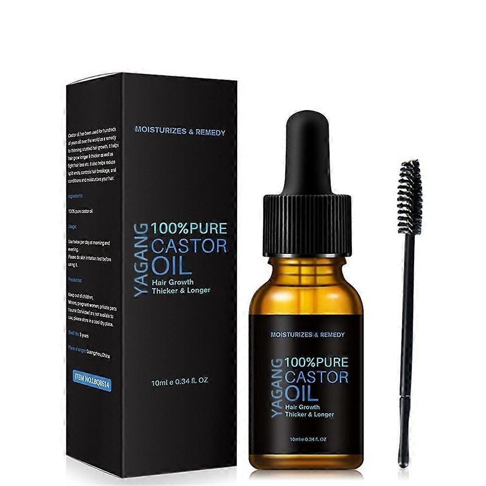 New Pure Organic Castor Oil For Eyelashes Eyebrow Hair Growth Body Care Oil