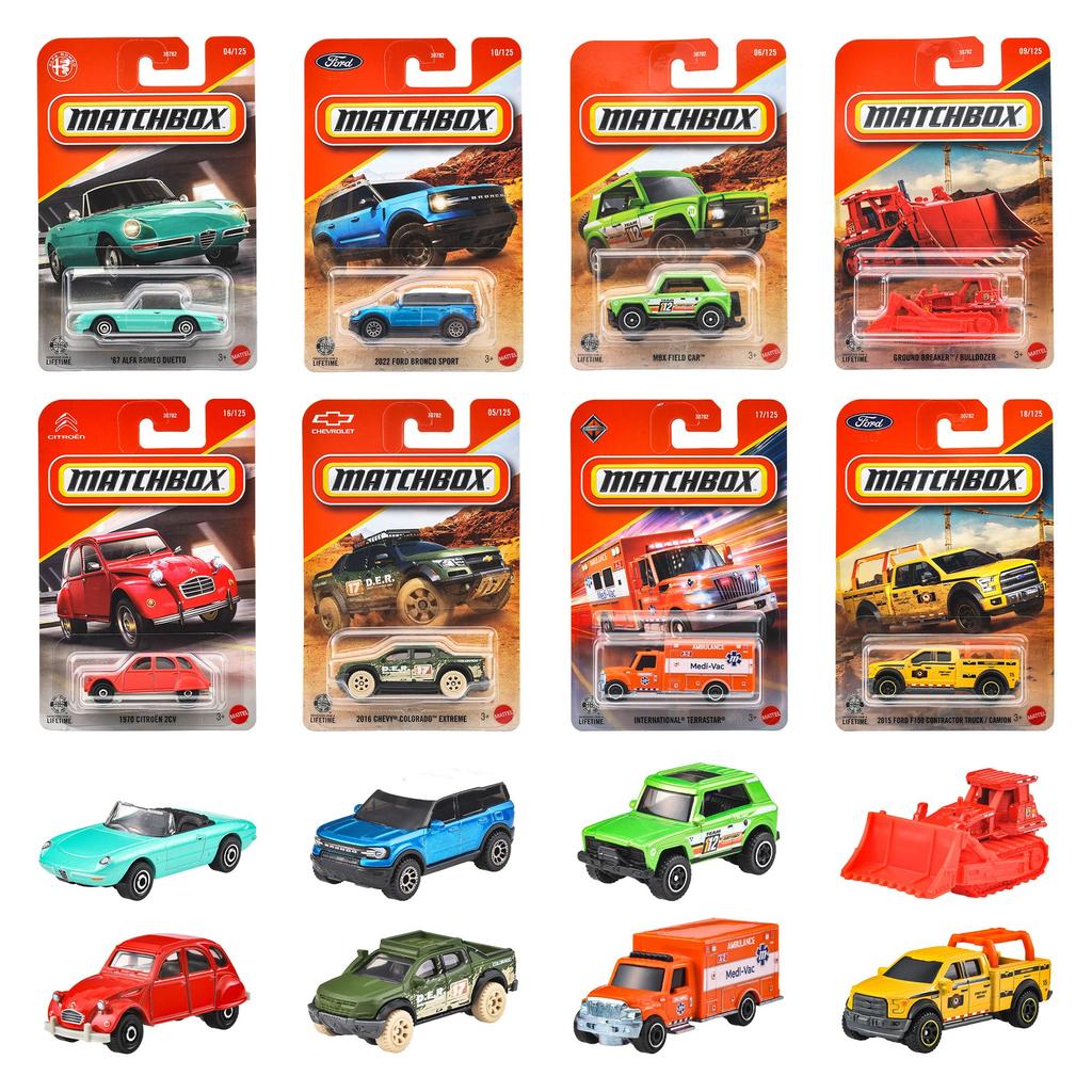 Набор из 24 миниатюрных машинок Matchbox Basic Cars - - (Возраст 3+) - Многоцветный (30782-987B)