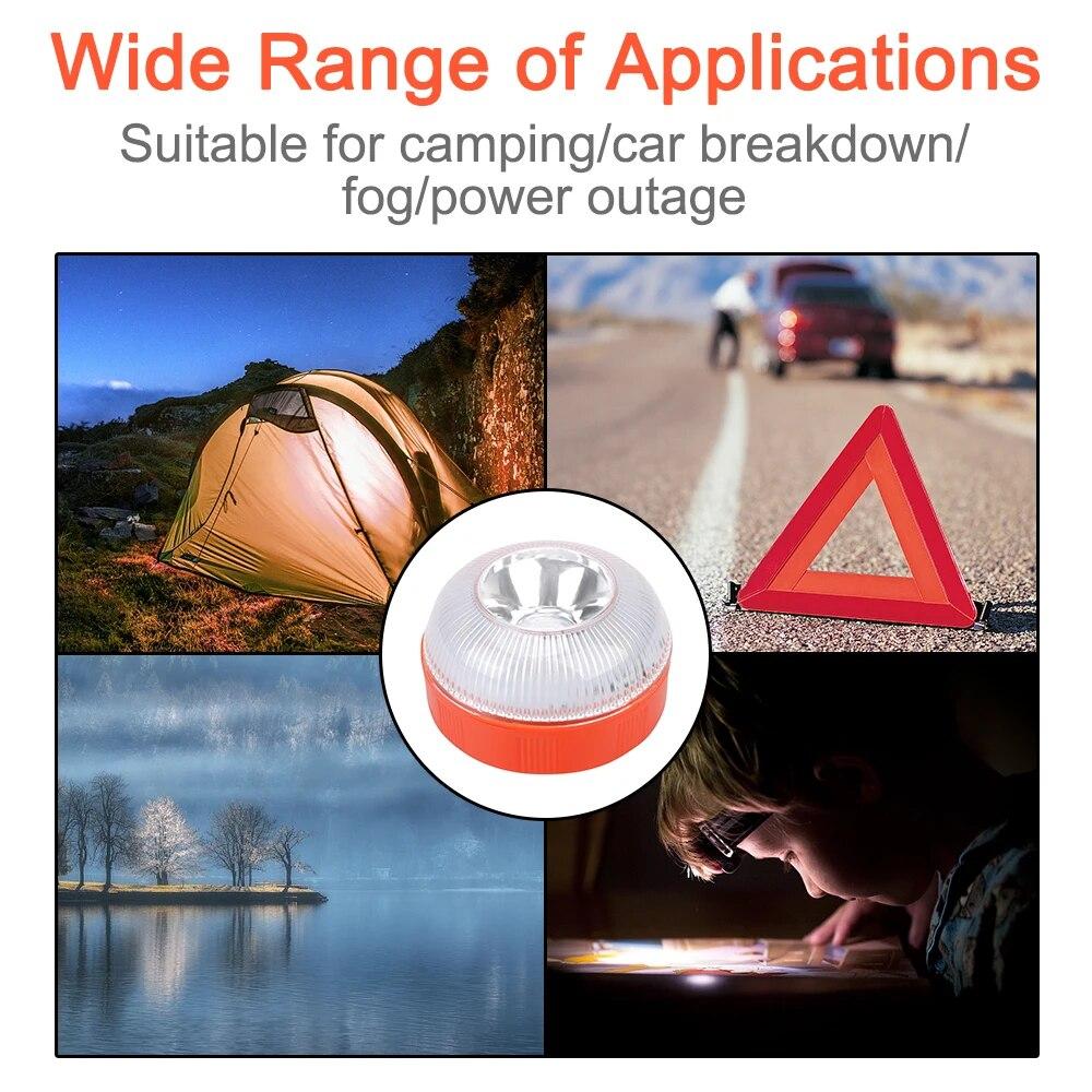 Новейший портативный аварийный светильник V16, сертифицированный автомобильный аварийный маяк оранжевый/синий/красный магнитный индукционный стробоскоп