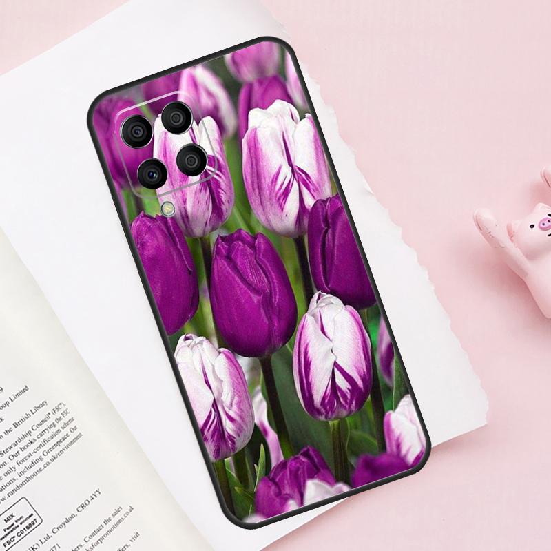Весенние тюльпаны Чехол для телефона Samsung Galaxy M13 M53 M16 M36 M56 M06 M52 M32 M12 M54 M34 M14 M35 M55 M15 M11 M31