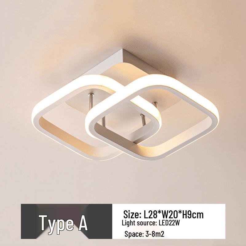Скандинавский светодиодный потолочный светильник для холла, гардеробной, лестницы, балкона и коридора