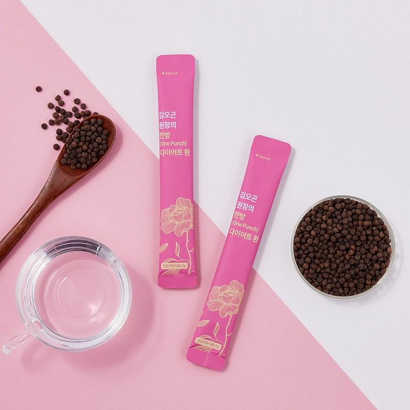 Таблетки для похудения восточной медицины директора Ким О Гона, 28 пакетов_Снижение жировых отложений, шелуха семян подорожника, пищевые волокна гарцинии, 140 г, 2 коробки