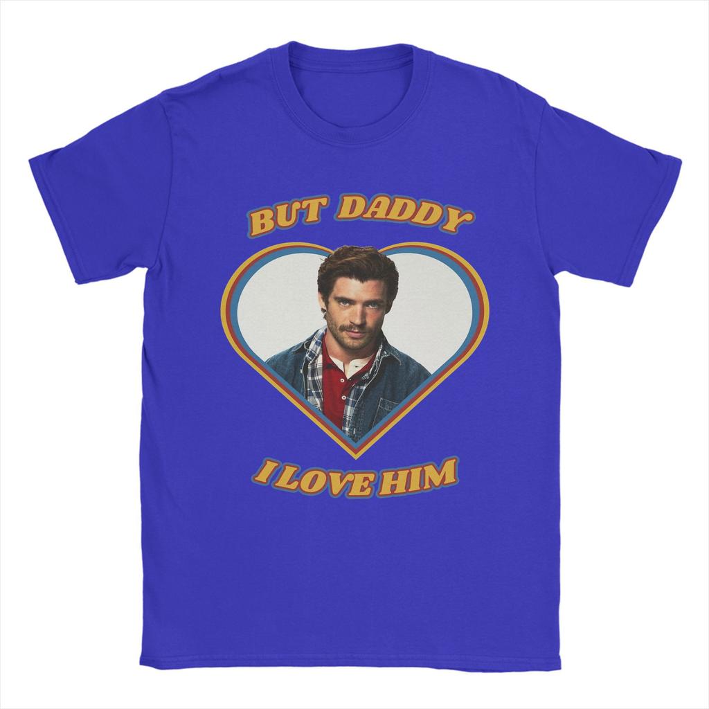 Men TShirt But Daddy I Love Him David Corenswet Novelty Pure Cotton Tee Shirt Short Sleeve T Shirt Round Collar Tops Plus Size