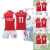 2023-24 Arsenal Home 7 Saka 8 Elneny 9 Jesus 11 Martinelli Football Jersey Sports Apparel For Kids