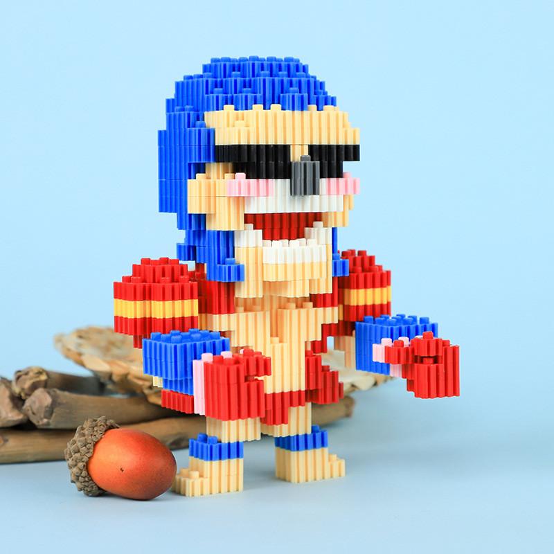 Аниме One Piece Луффи Зоро Ace Мини-кирпичи Строительные блоки Игрушки