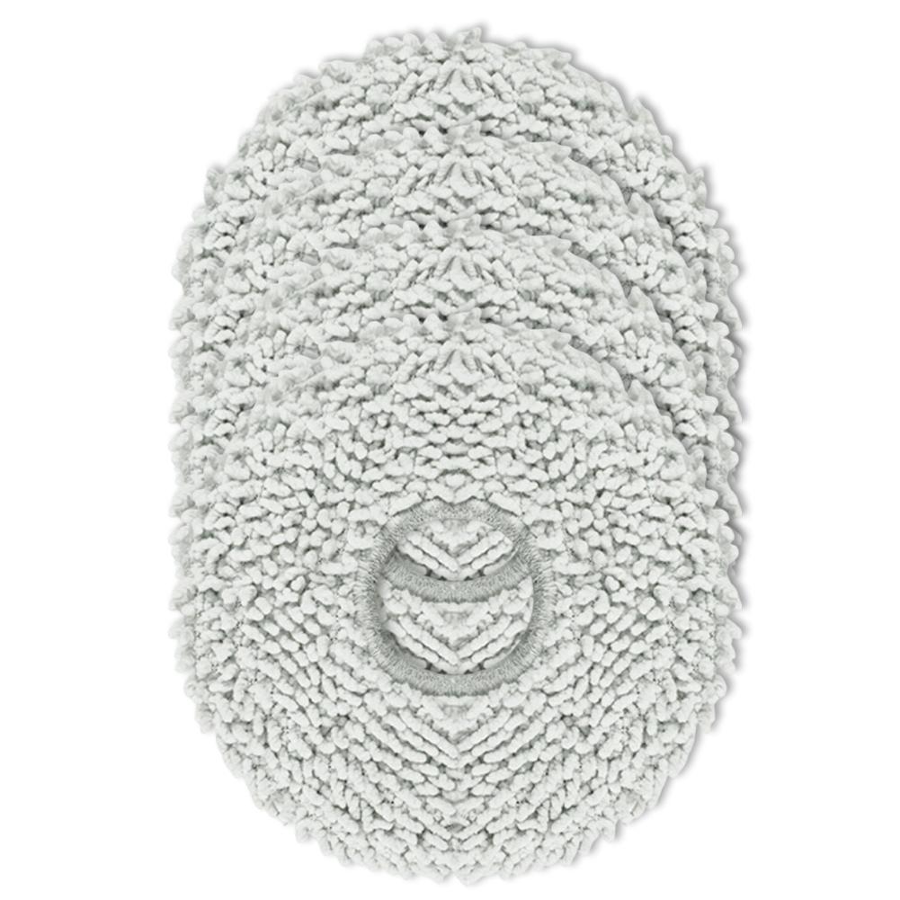 Washable Reusable Microfiber Mop Cloth Replacement Kit For Roborock For Qrevo QV35A/QV35S/S5V And For Saros 10R Robot Vacuum