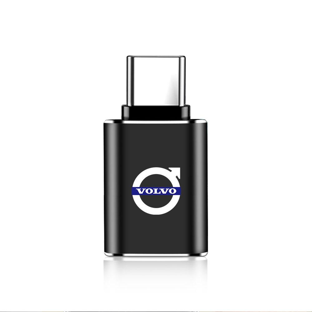 Car USB Cable Converter OTG Adapter Phone Charging Converter For Volvo Rdesign T6 AWD C30 C70 S40 S60 S70 S90 V40 V60 XC30 XC40