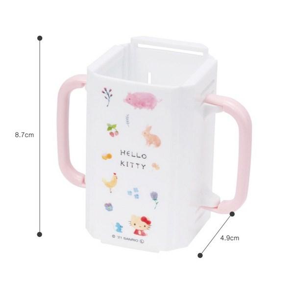 Skater Korea Baby's Jamie Loft Foldable Slim Pack Drink Holder Set of 2 Slim Kitty Forest + Hello Kitty, Mixed Colors, 1 Set